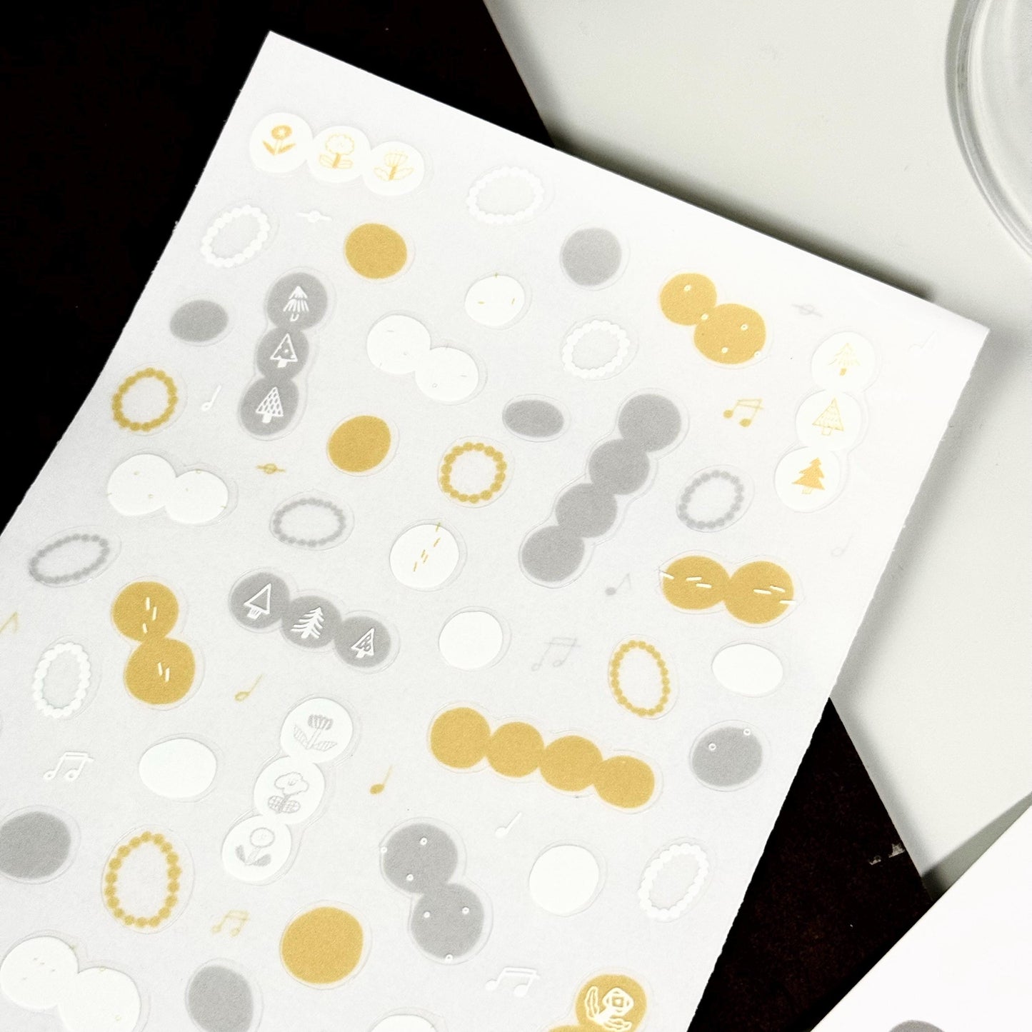 Rhythm of Circles Sticker & Postcard Set by Avocado Mori