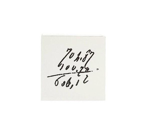 Wooden Stamp 'Numbers' S-023 by Yohaku (Rare, Japan, Modern elegant)