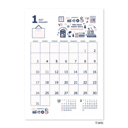 [Pre-order] eric small things - 2027 Wall Calendar