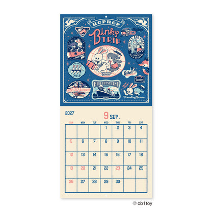 [Pre-order] Ob1toy - 2027 Large Vinyl Size Wall Calendar