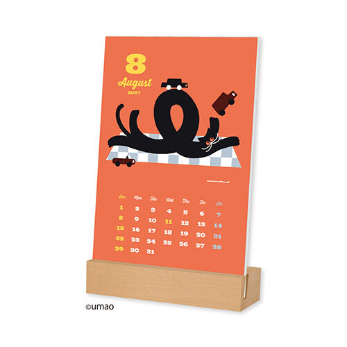 [Pre-order] umao Cats - 2027 Desk Calendar with Wooden Stand