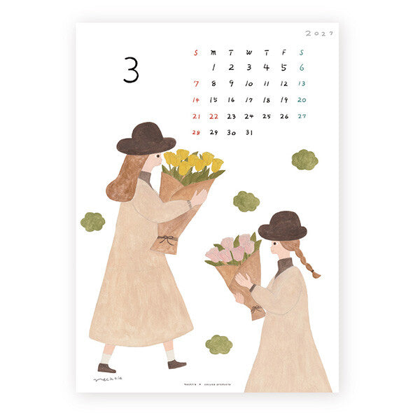 [Pre-order] Necktie 2027 Seasons - Wall Calendar