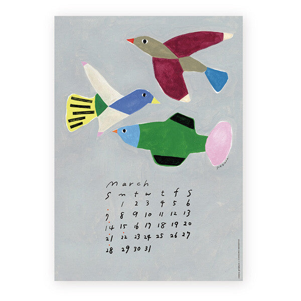[Pre-order] Subikiawa Birds - 2027 Wall Calendar