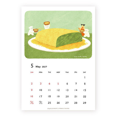 [Pre-order] Fukuoka Mariko Bears - 2027 Wall Calendar