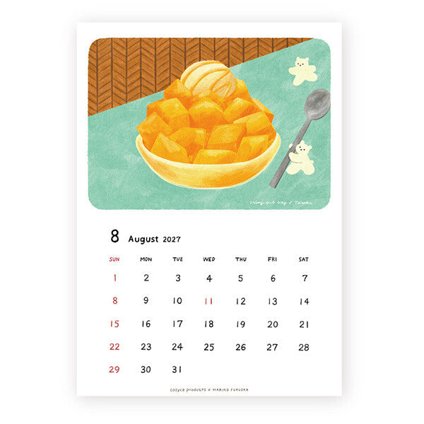[Pre-order] Fukuoka Mariko Bears - 2027 Wall Calendar