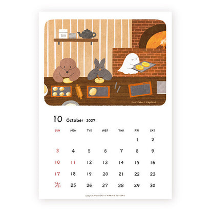 [Pre-order] Fukuoka Mariko Bears - 2027 Wall Calendar