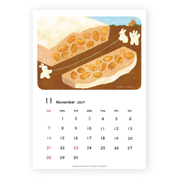[Pre-order] Fukuoka Mariko Bears - 2027 Wall Calendar