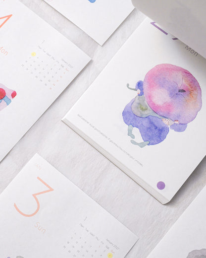 [Pre-order] 'Some Sweet Seconds' 2027 - 365 Day Desk Calendar with Moon Phase