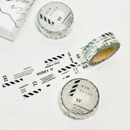 Black & White - Y-010 Washi Masking Tape