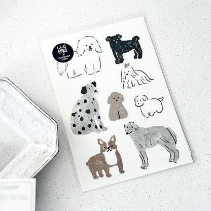 Dogs Here We Go Postcard - JAM Retro Printing x Furukawashiko