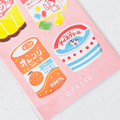 Retro Snack Time Postcard - JAM Retro Printing x Furukawashiko