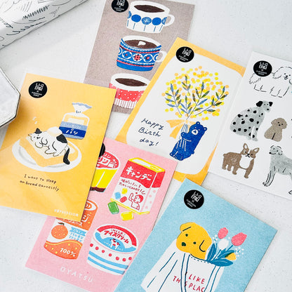 Retro Snack Time Postcard - JAM Retro Printing x Furukawashiko