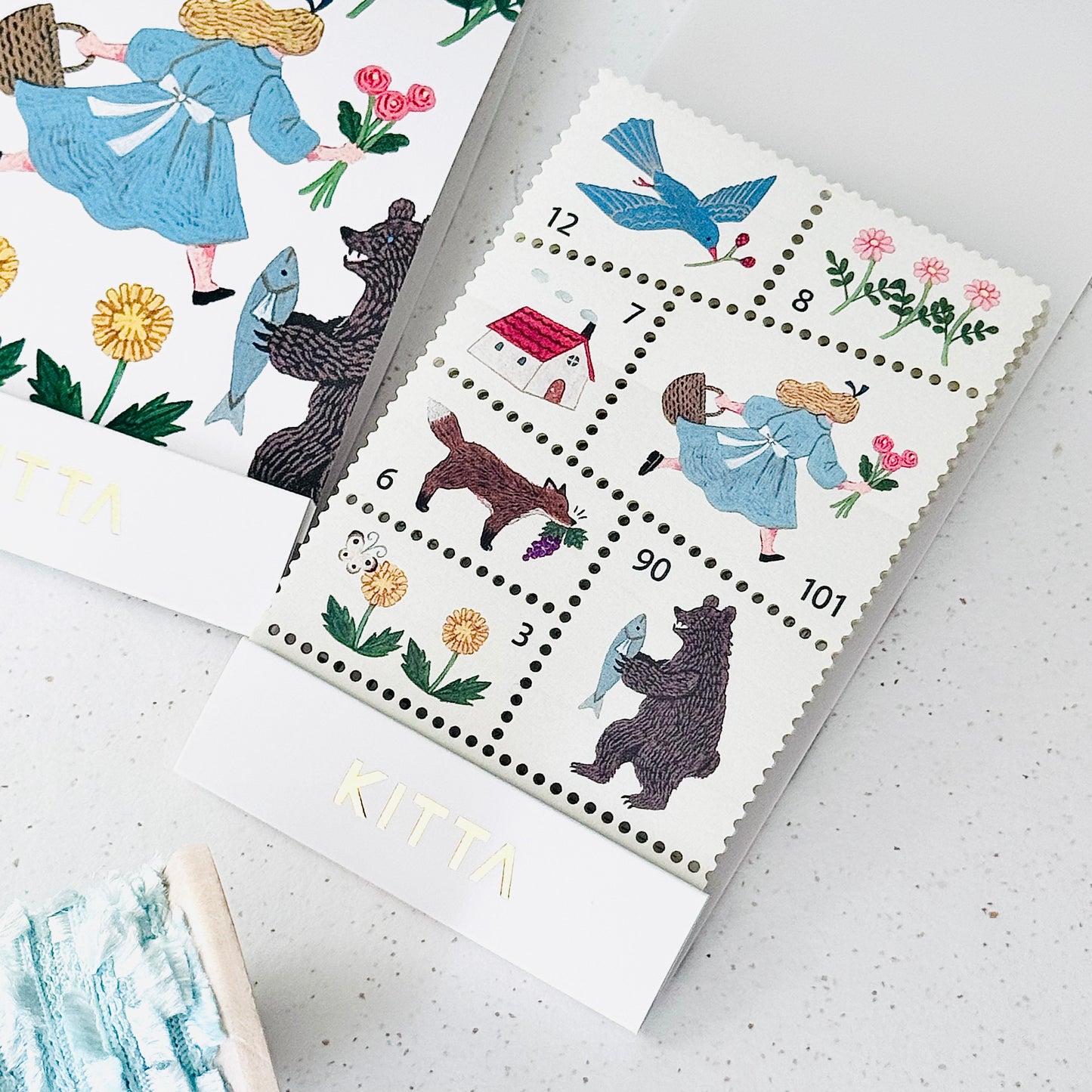 Forest Dawn - Stamp-style Washi Stickers (Special Edition)