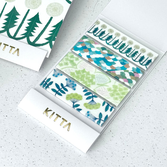 Pines and Wildflowers - Pre-cut Washi Masking Tape