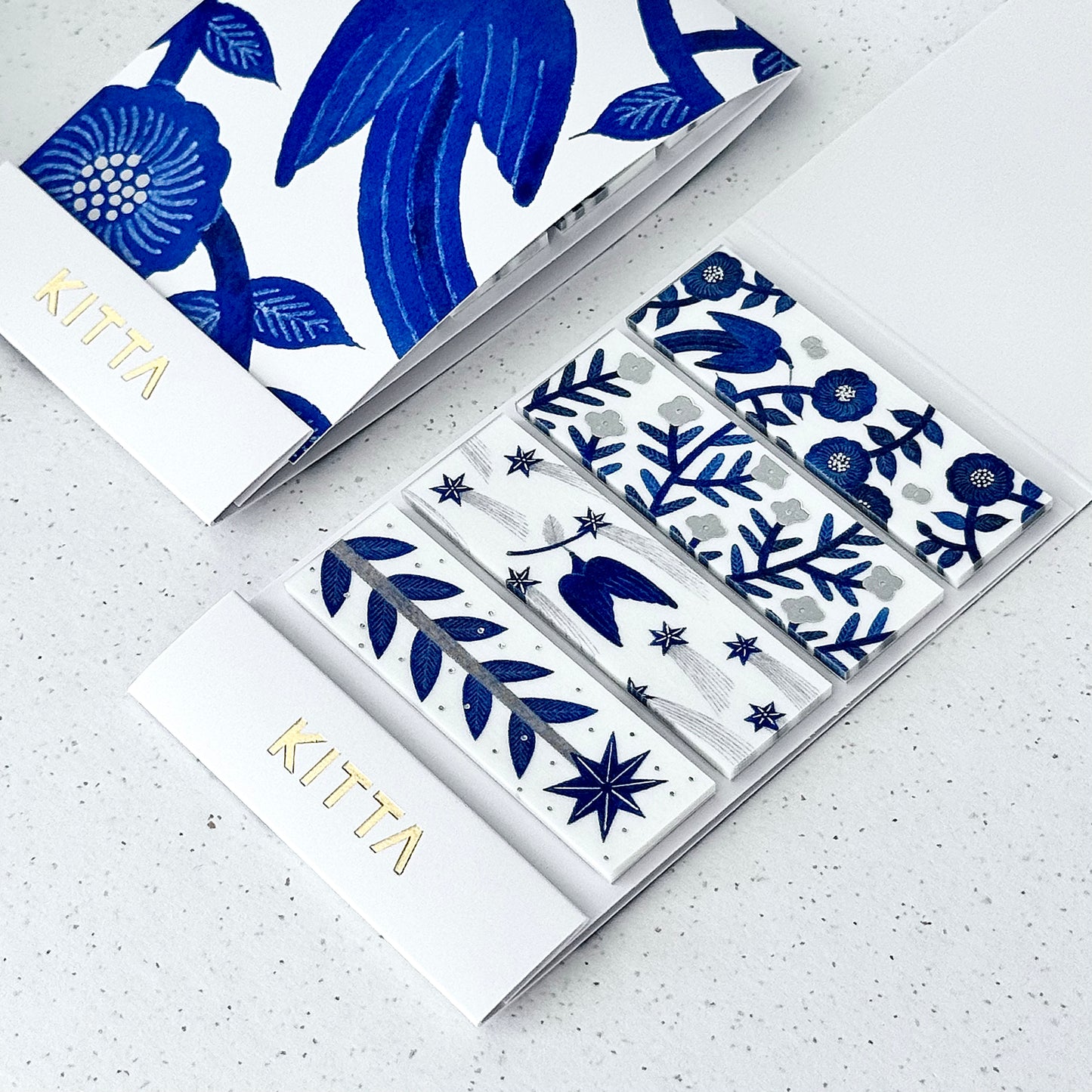 Hikari - Pre-cut Washi Masking Tape with Silver Foil