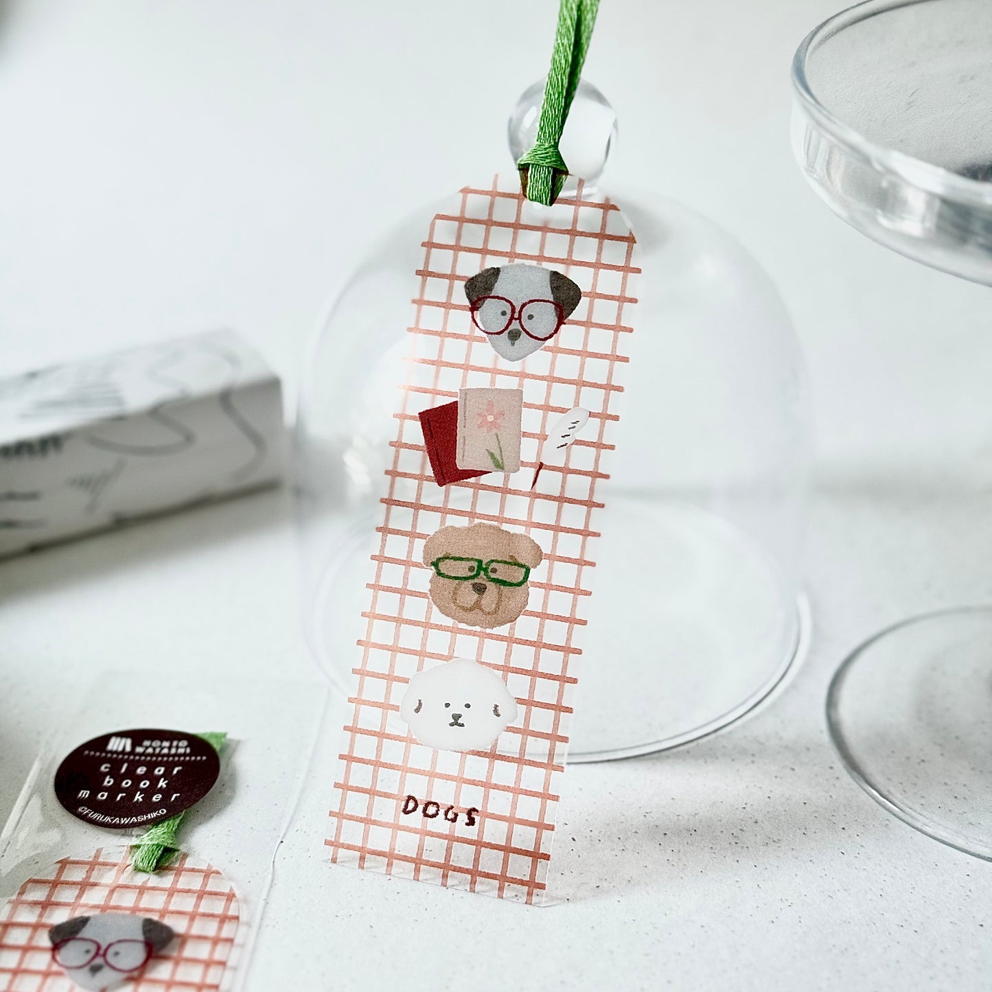 Books & Dogs - Clear Bookmark