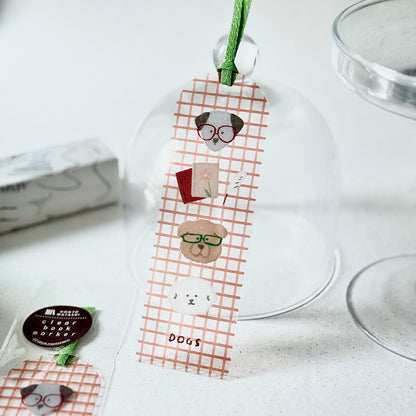 Books & Dogs - Clear Bookmark