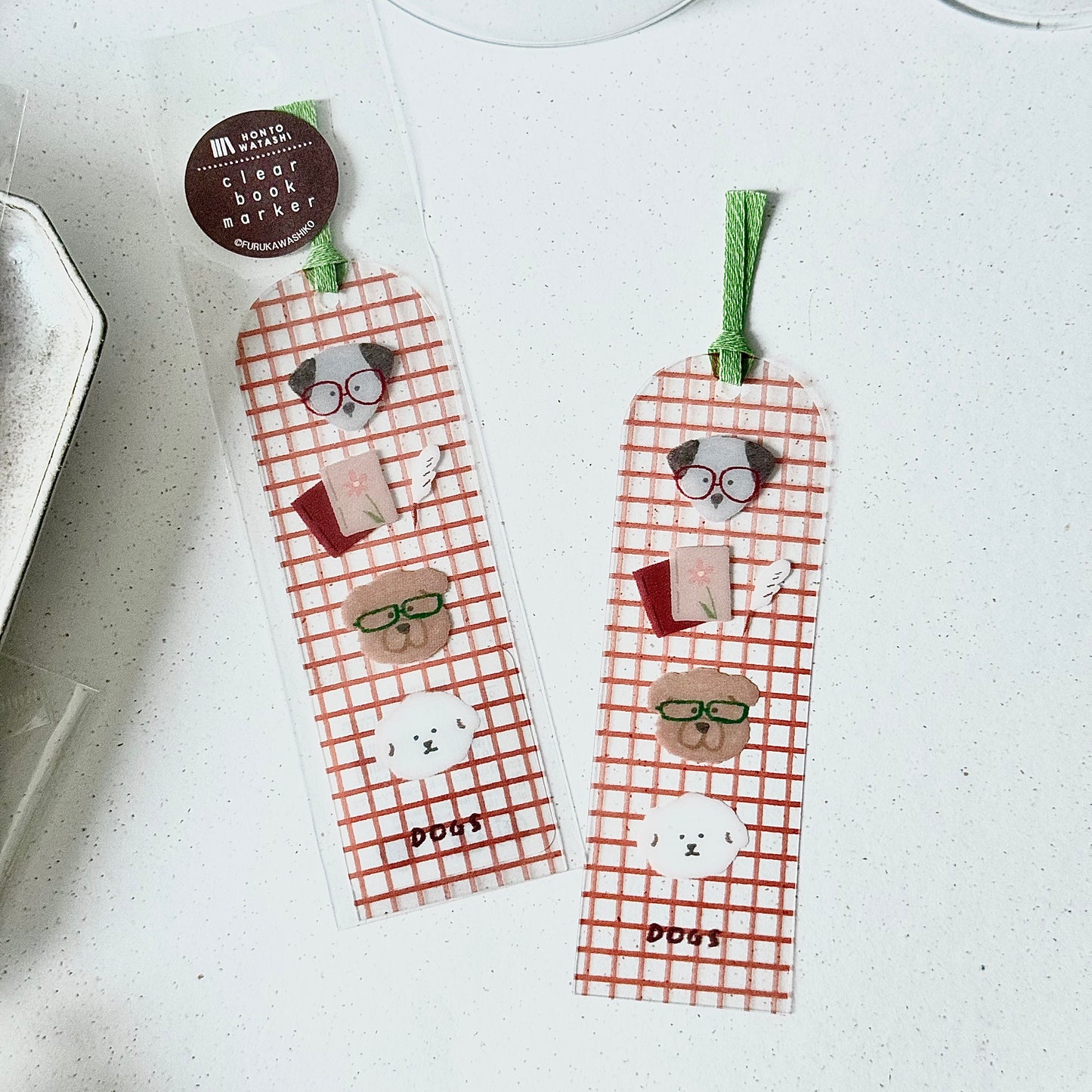 Books & Dogs - Clear Bookmark