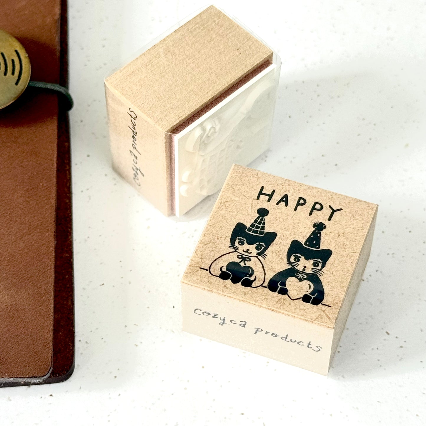 HAPPY - Rubber Stamp