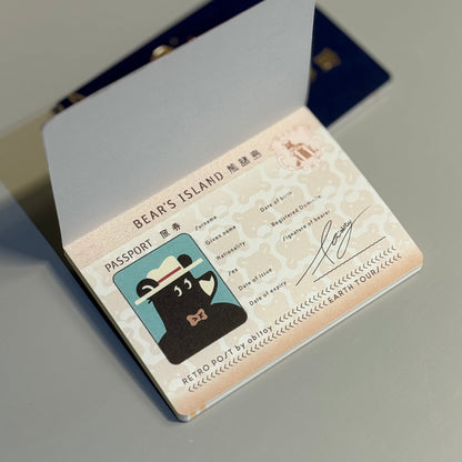 Earth Tours - Passport Size Notebook, fits Traveler's Notebook (Ob1toy x ROKKAKU)
