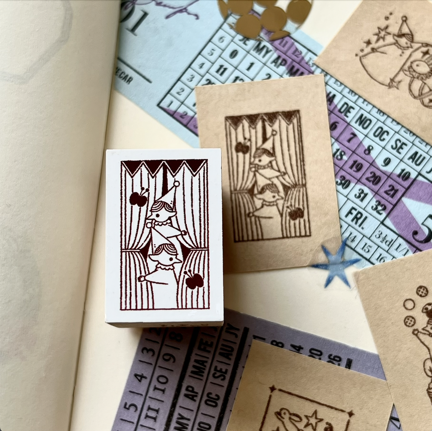 'Backstage' - Wooden Stamp from The Tiny Stage Series