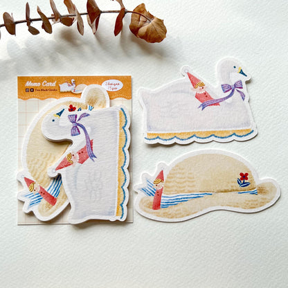 'The Good Time Series' Swan and Hat Memo Card Set