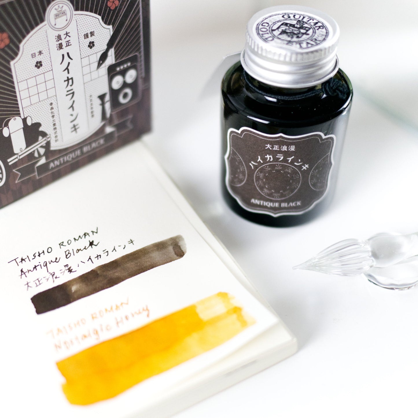 Teranishi Taisho Roman Ink - Antique Black (Water-based, Fountain pen ink)