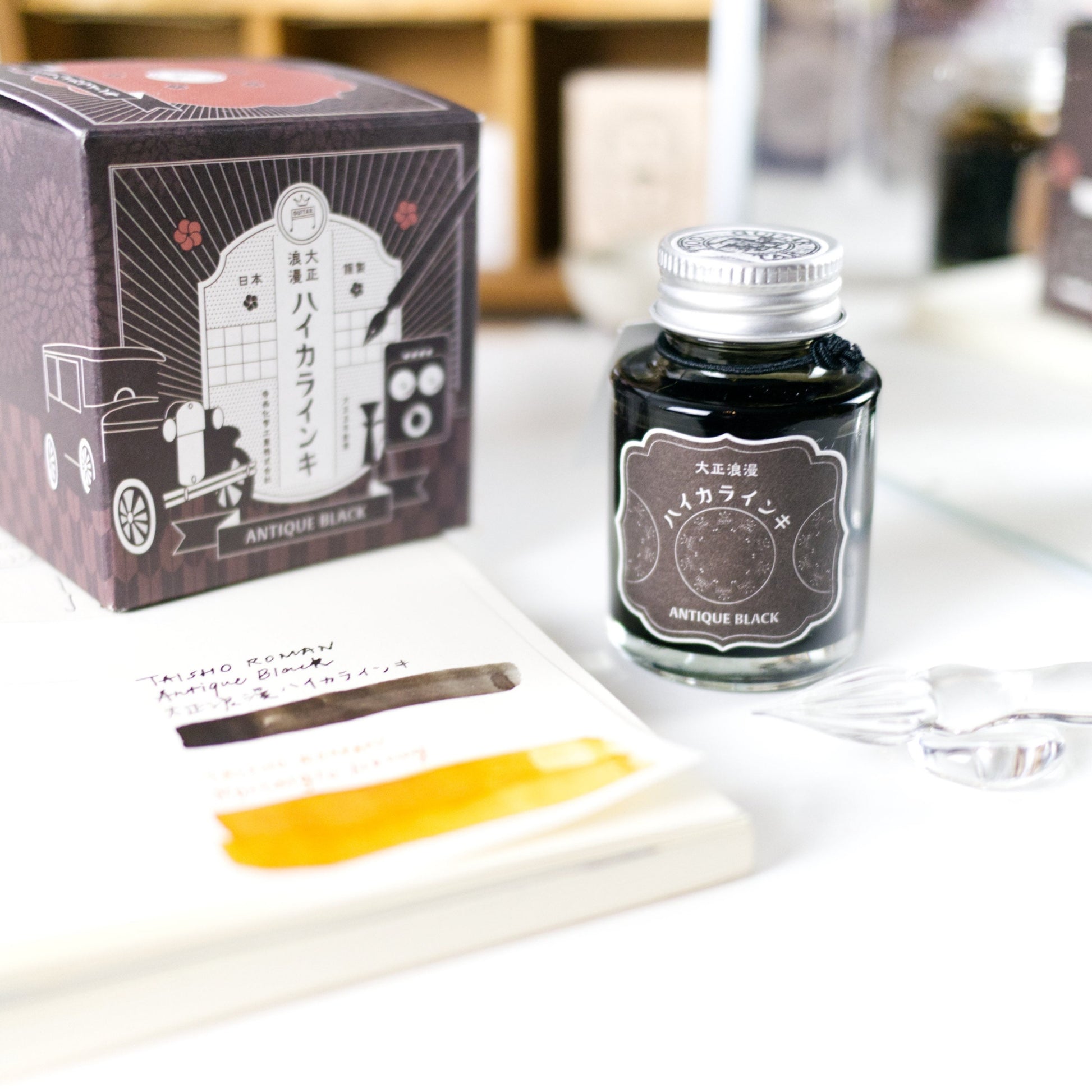 Teranishi Taisho Roman Ink - Antique Black (Water-based, Fountain pen ink)