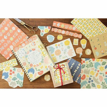 Big Deco Sticker - Nordic Birds and Flower by Furukawashiko