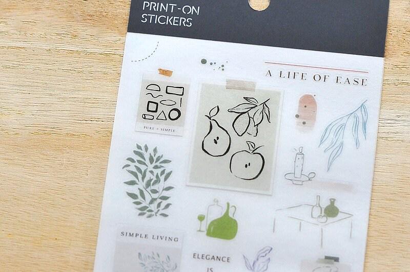MU Print-On Transfer Sticker - 178 Still Life (Rub-on | Elegant | Abstract | Art)