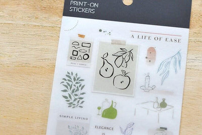 MU Print-On Transfer Sticker - 178 Still Life (Rub-on | Elegant | Abstract | Art)