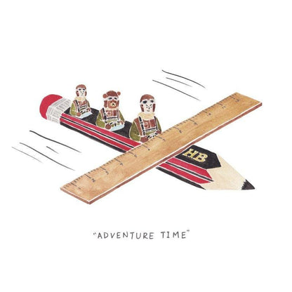 Stationery Adventure Time Sketchbook / Notebook by Kazy Chan (Rare, illustration, indie designer)