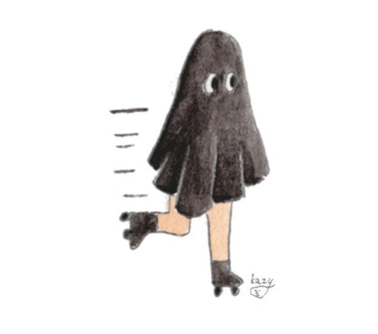 Roller Ghost Pin by Kazy Chan (Quirky, original character, rare)