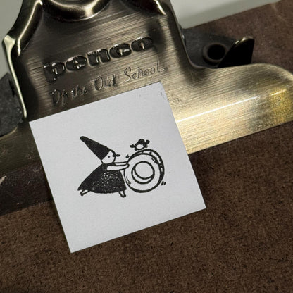 Stationery Fairy Brevpapir Nisse 'Masking Tape' - Wooden Stamp by Avocado Mori (Rare, Christmas gift)