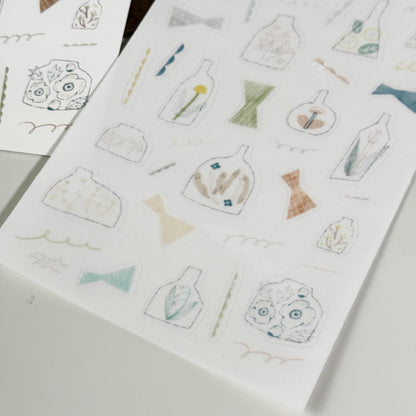 Midsummer Terrarium Sticker & Postcard Set by Avocado Mori