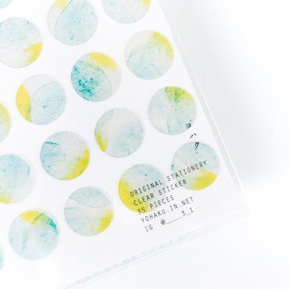 Sticker Soda Lime M-055 by Yohaku (Rare, Postal, Japan, Modern elegant, Summer vibe)