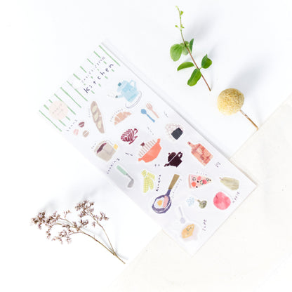 Washi Sticker - 'Kitchen' by Miki Tamura