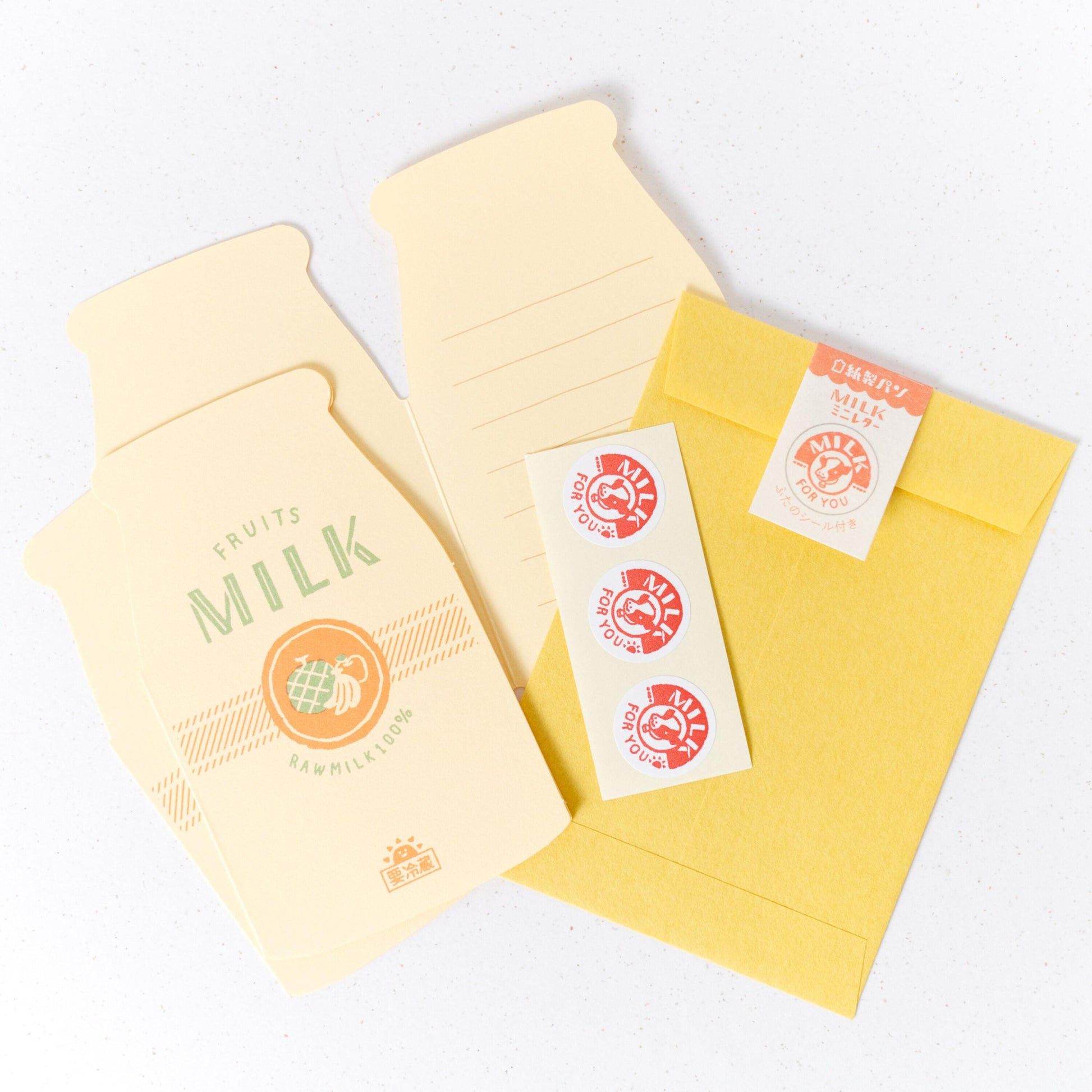 Fresh Milk Mini Letter and Envelope Set by Furukawashiko (Christmas gift)