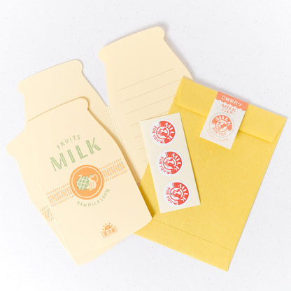 Fresh Milk Mini Letter and Envelope Set by Furukawashiko (Christmas gift)