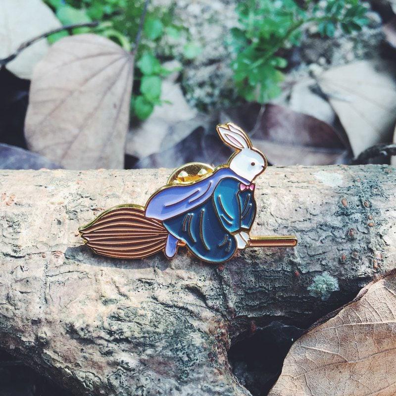 Rabbit Witch Pin by Kazy Chan (Quirky, original character, rare)