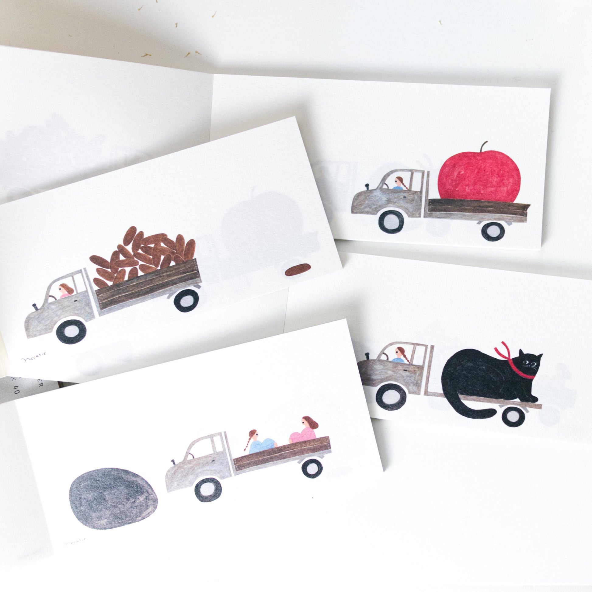 Bread Truck memo pad by Necktie | 20 sheets (Christmas gift)