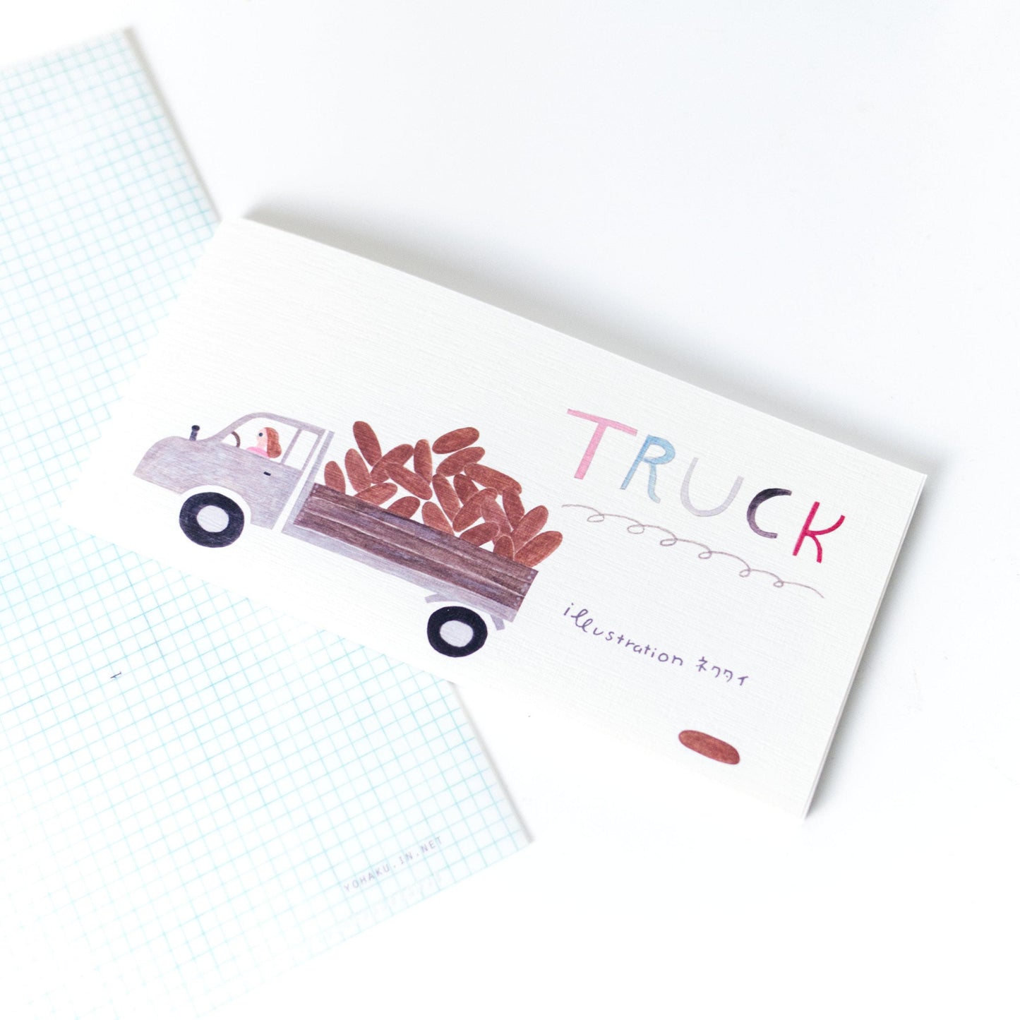 Bread Truck memo pad by Necktie | 20 sheets (Christmas gift)