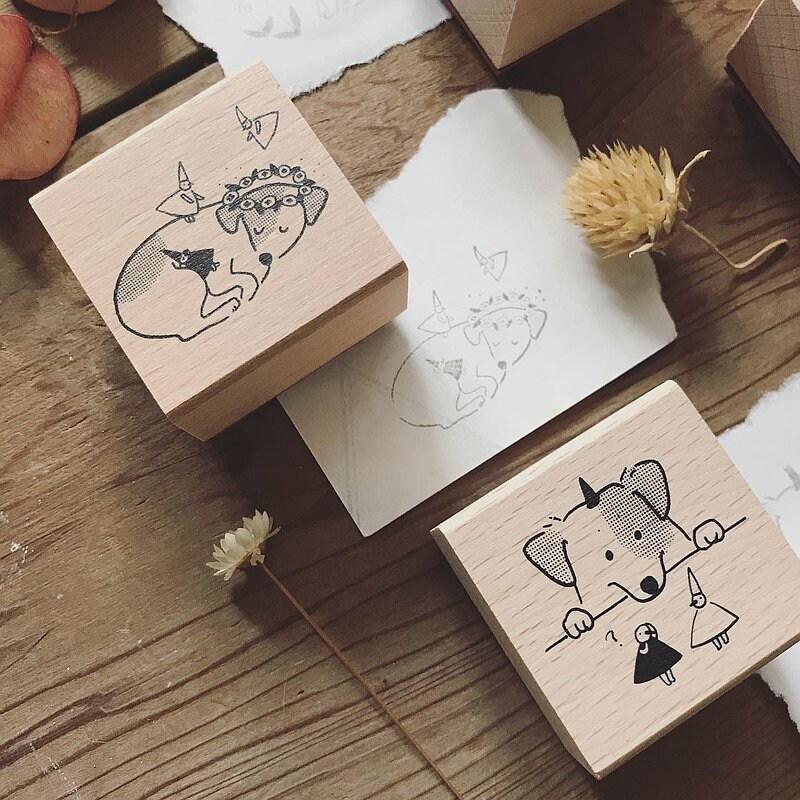 Mori Travel Dogs and Cats - 4 Stamps Boxset by Avocado Mori x thelittlek9s (Christmas gift)