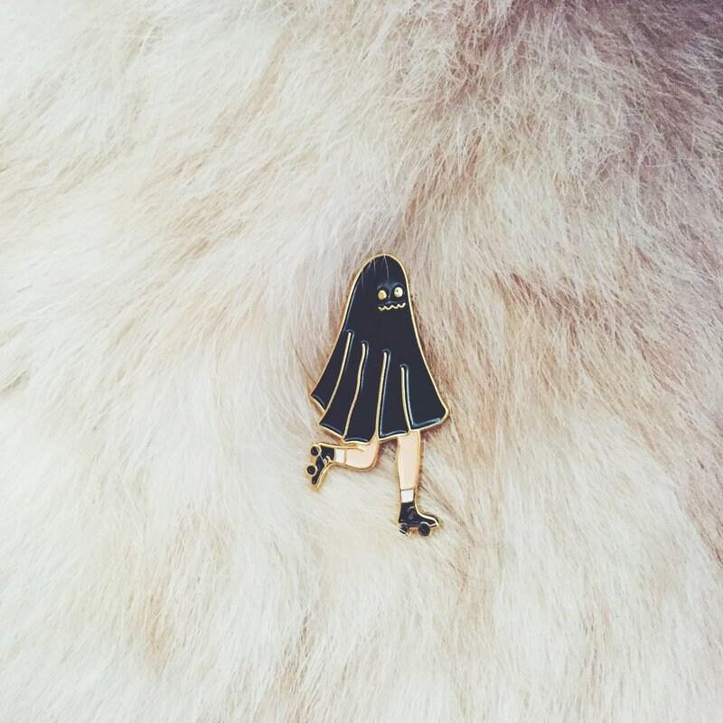 Roller Ghost Pin by Kazy Chan (Quirky, original character, rare)