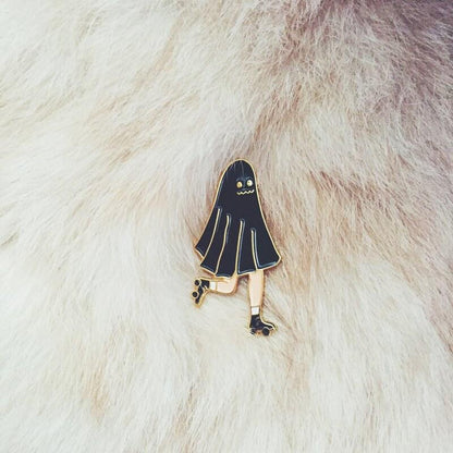 Roller Ghost Pin by Kazy Chan (Quirky, original character, rare)