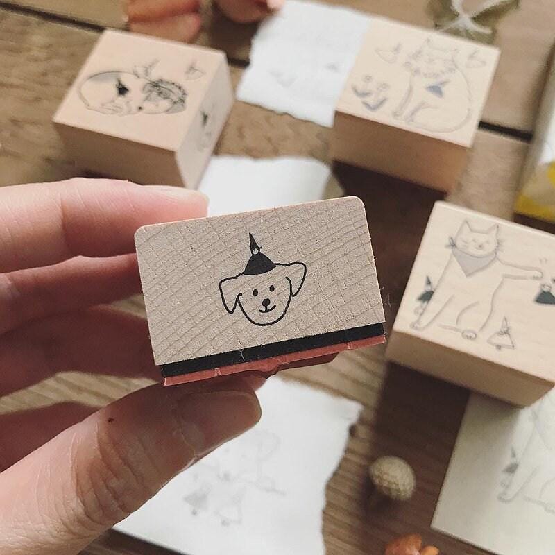 Mori Travel Dogs and Cats - 4 Stamps Boxset by Avocado Mori x thelittlek9s (Christmas gift)