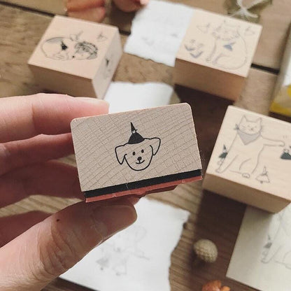 Mori Travel Dogs and Cats - 4 Stamps Boxset by Avocado Mori x thelittlek9s (Christmas gift)