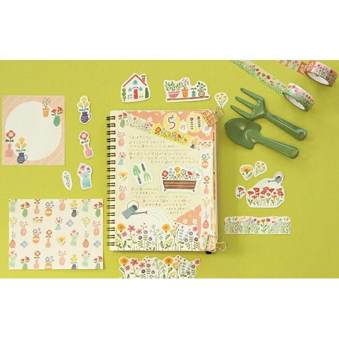Big Deco Sticker - House & Flower Garden by Furukawashiko