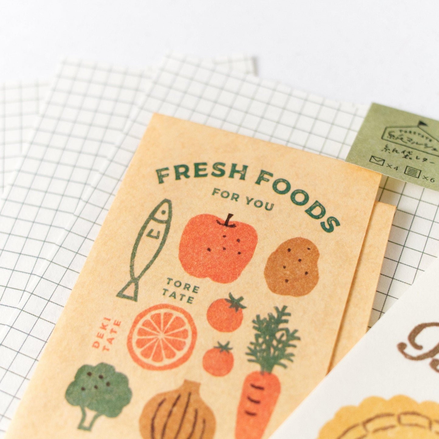 Marché French Fresh Fruit Mini Letter and Envelope Set by Furukawashiko (Christmas gift)