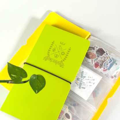 Flake Stickers Collection Album / Folder by Hitotoki (Green)